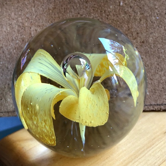 Other - Glass paperweight flower 🌸 inside